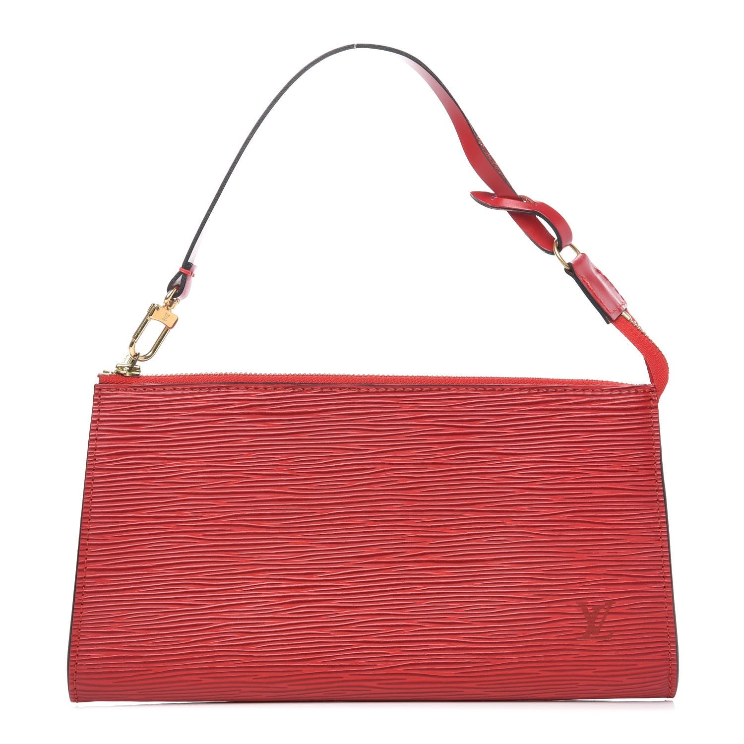Louis Vuitton Epi Pochette Accessories 24 Castillan Red 1 of 8