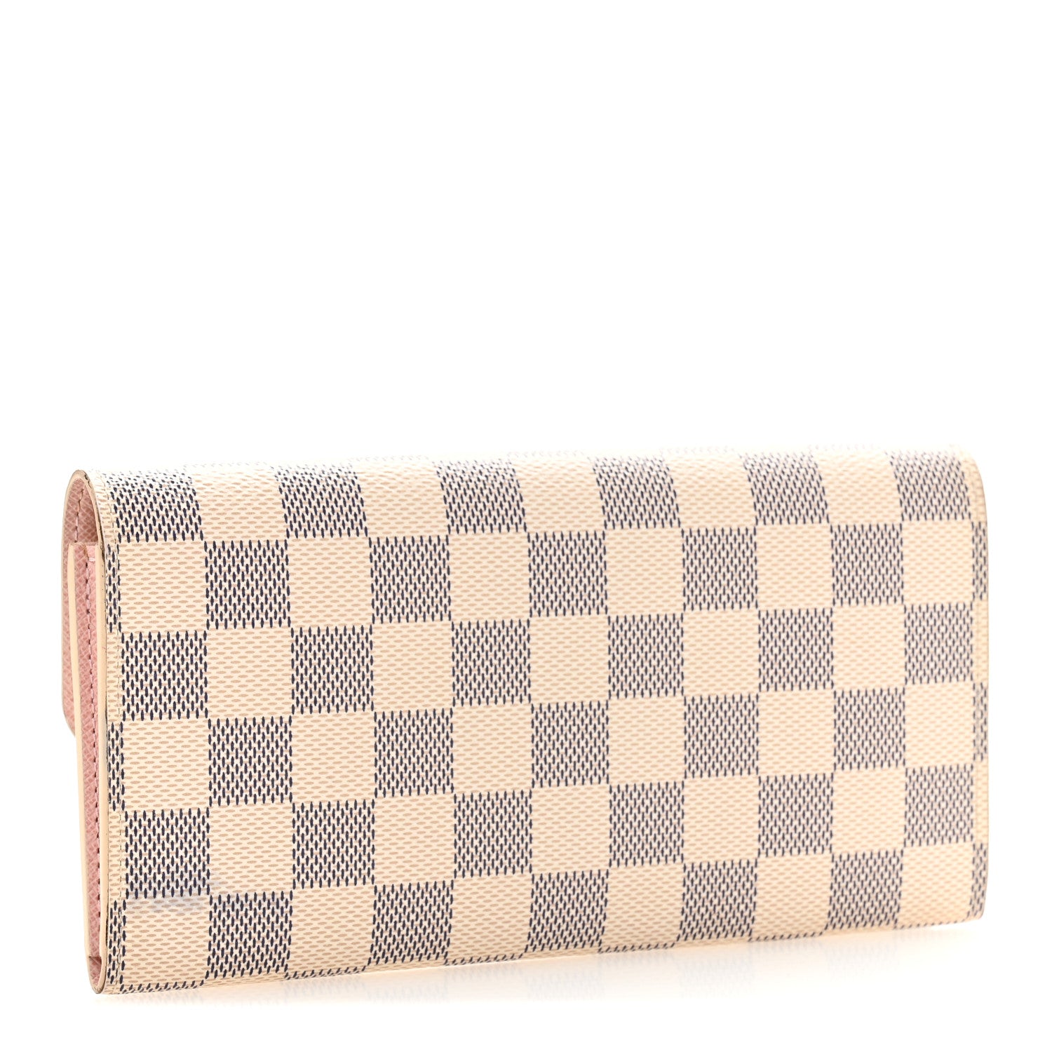 Louis Vuitton Damier Azur Emilie Wallet Rose Ballerine 3 of 8