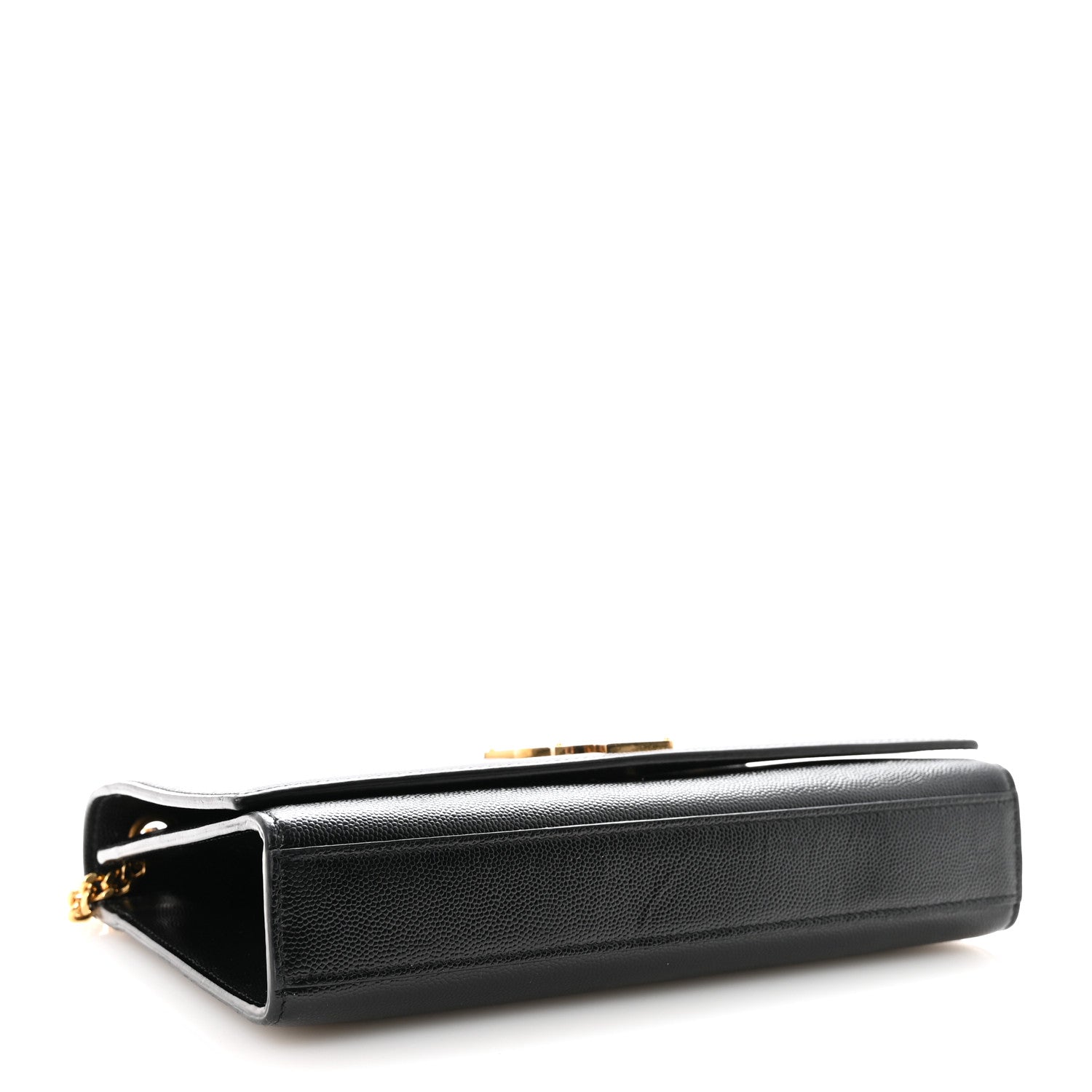 Saint Laurent Grain De Poudre Medium Classic Monogram Kate Satchel Black 4 of 9