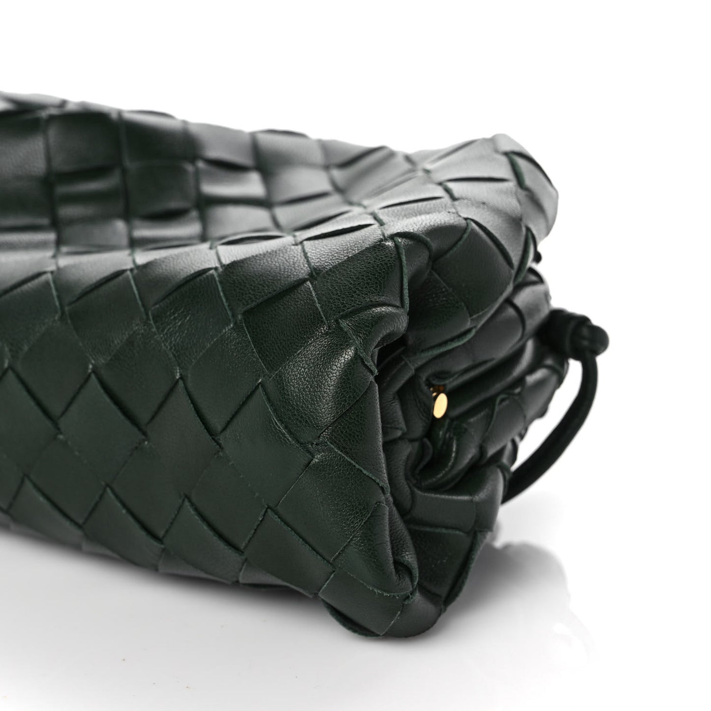 Nappa Intrecciato The Mini Pouch Bottle Green