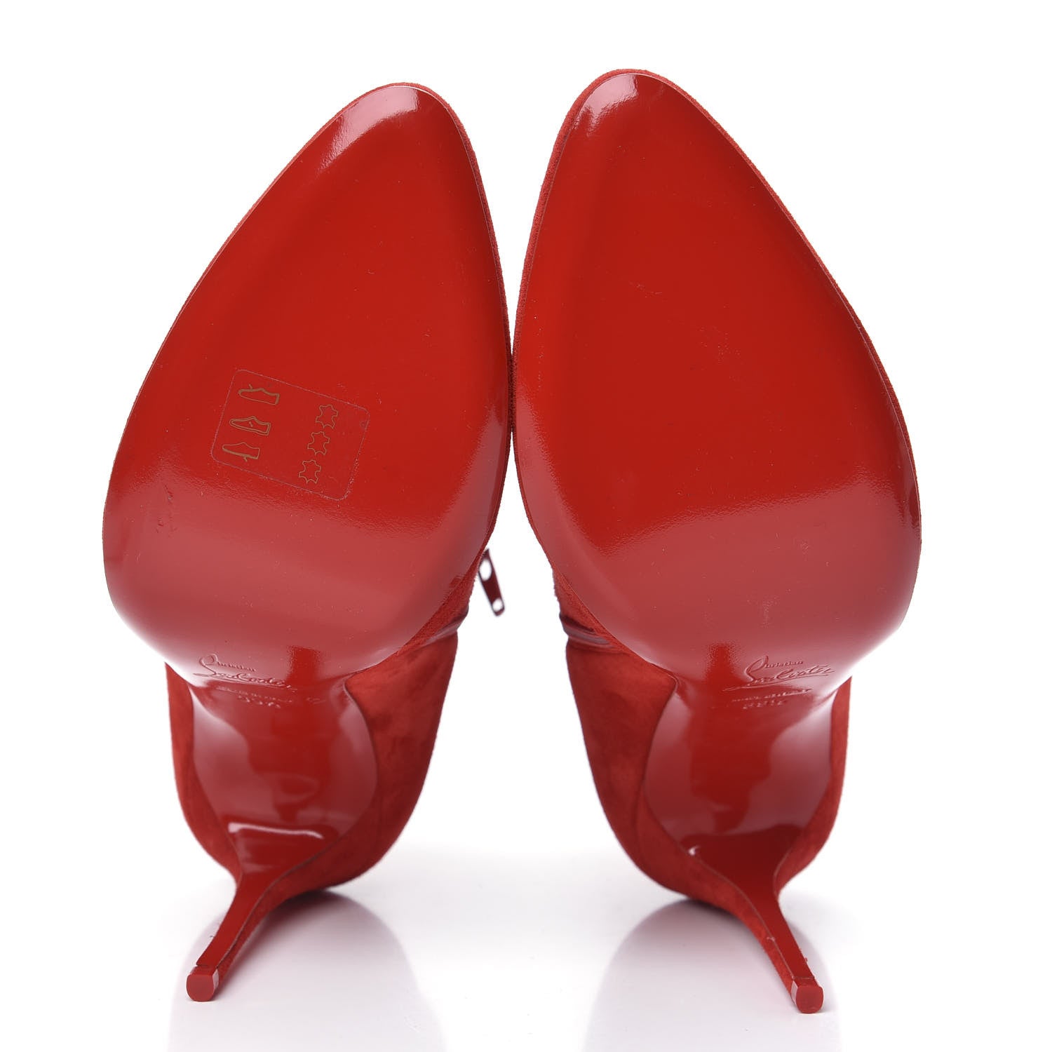 Christian Louboutin Veau Velours Eloise Booty 100 Ankle Boots 39.5 Loubi 5 of 7