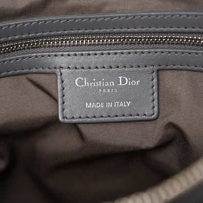 Christian Dior Lambskin Cannage Medium Granville Tote dARK Grey 6 of 14