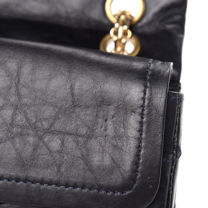 Chanel Aged Calfskin Quilted 2.55 Reissue 226 Flap Navy Blue 9 of 14