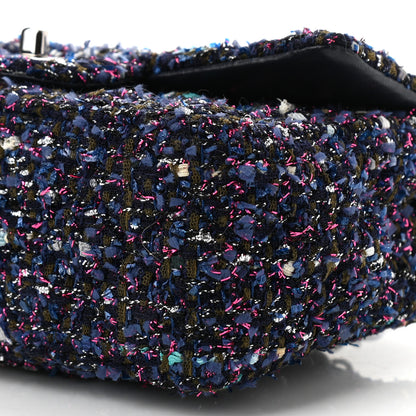 Chanel Tweed Quilted Mini Rectangular Flap Blue Purple Khaki Pink 10 of 10