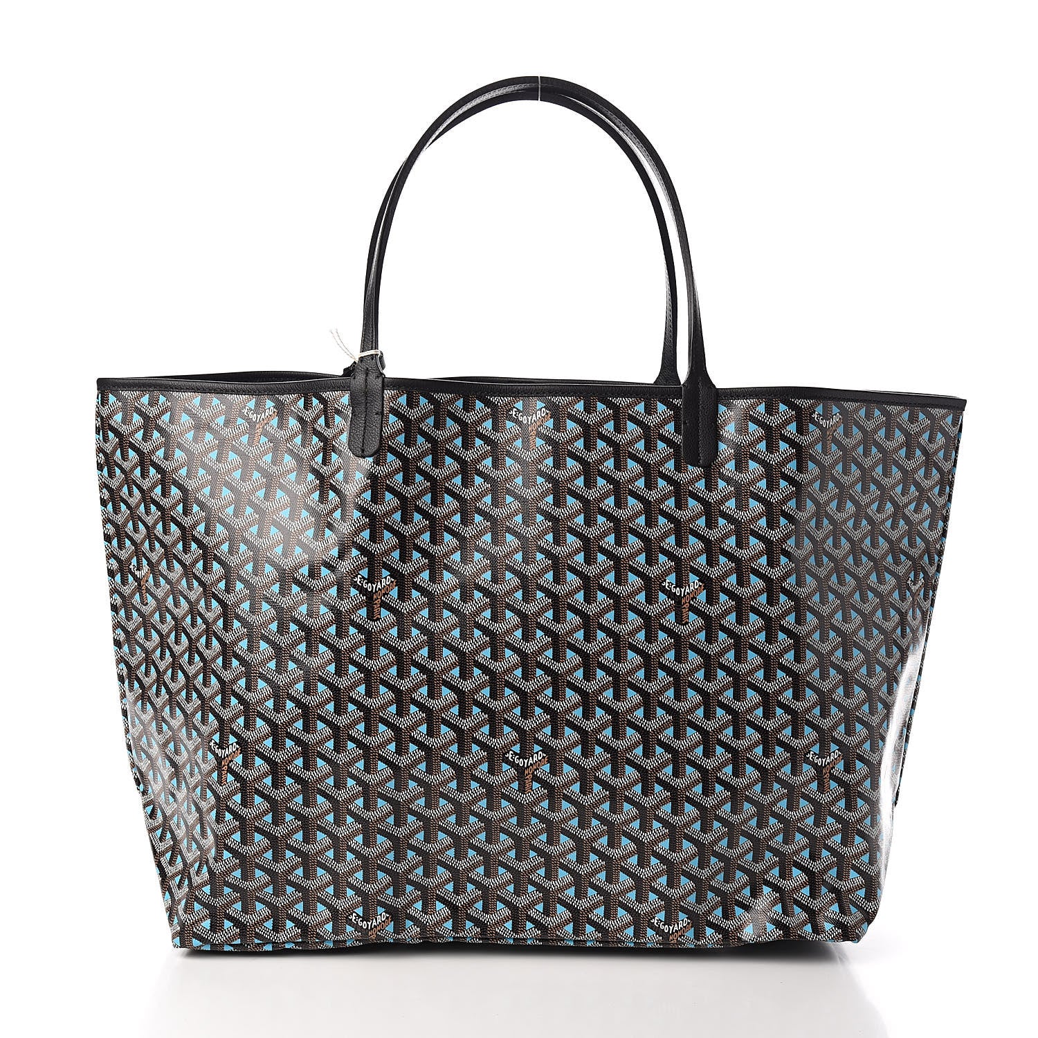 Goyard Goyardine Saint Louis Claire Voie GM Black Blue 3 of 10