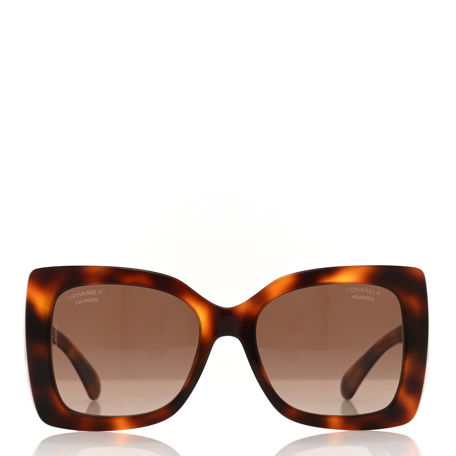 Chanel Square Polarized CC Sunglasses 5494 Tortoise Brown 2 of 7