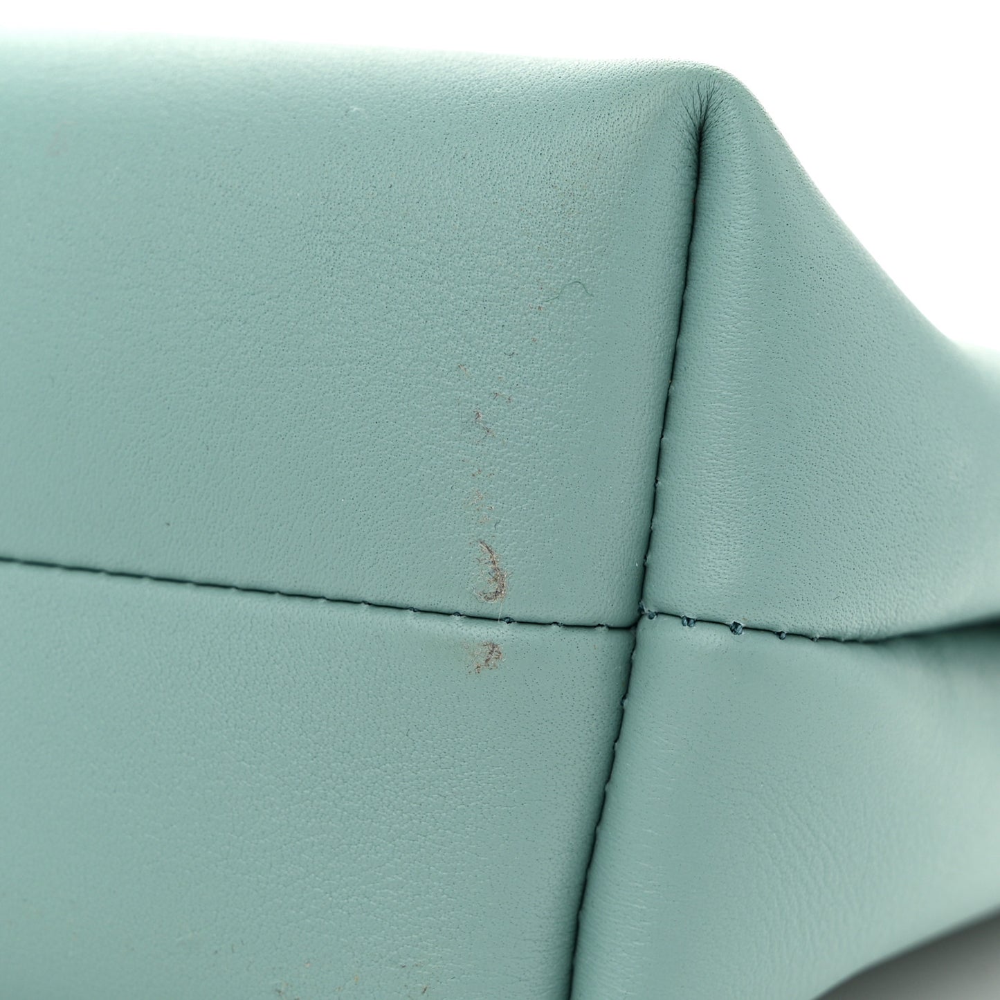 Smooth Calfskin Pebble Pouch Water