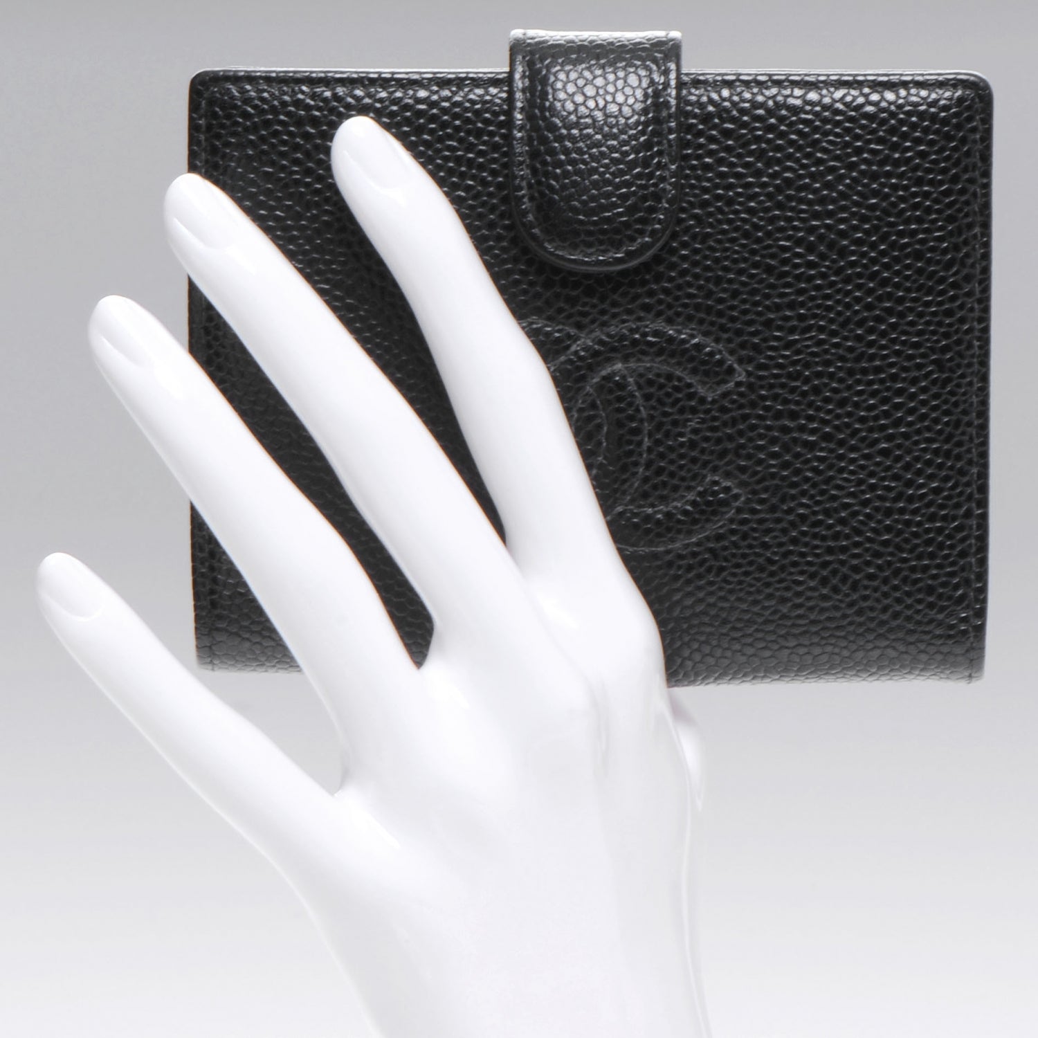 Chanel Caviar Bi-fold Wallet Black 2 of 8