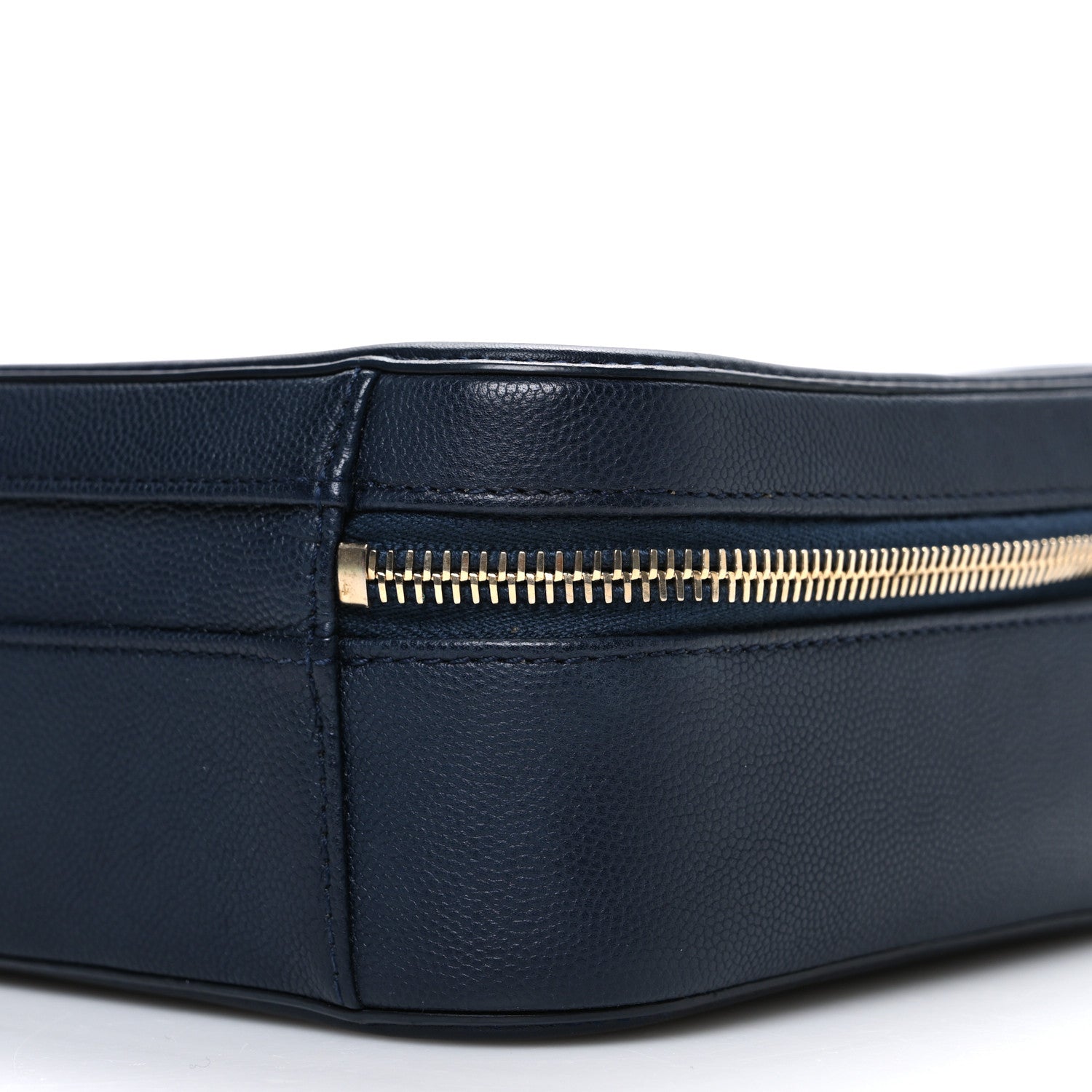 Chanel Caviar Quilted Medium CC Filigree Vanity Case Navy 1764514