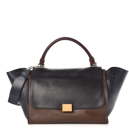 Celine Smooth Calfskin Medium Tri-Color Trapeze 1 of 10