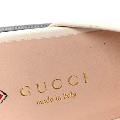Gucci Malaga Kid Web Womens Princetown Slippers 35 Mystic White 8 of 10