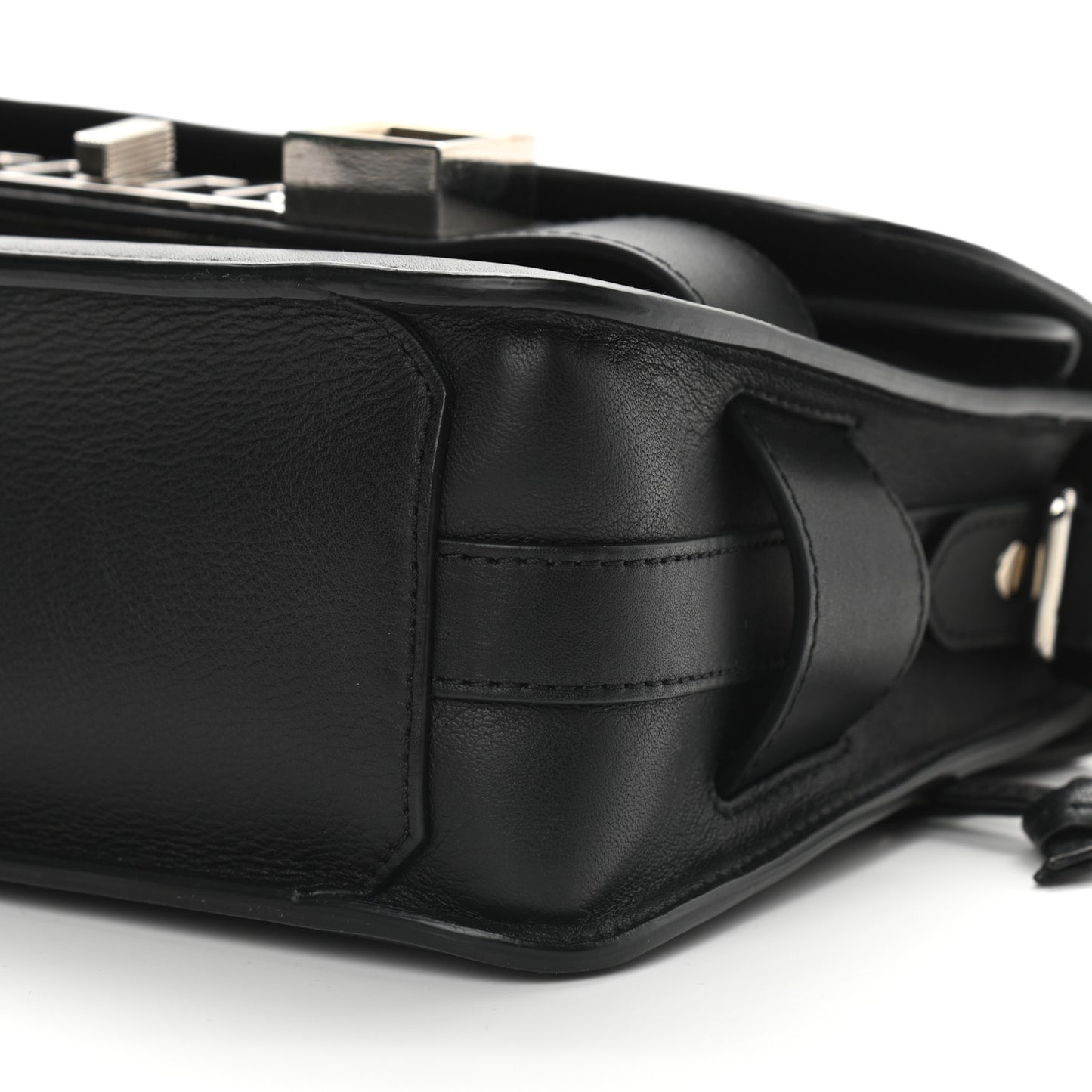 Calfskin Mini PS11 Classic Shoulder Bag Black