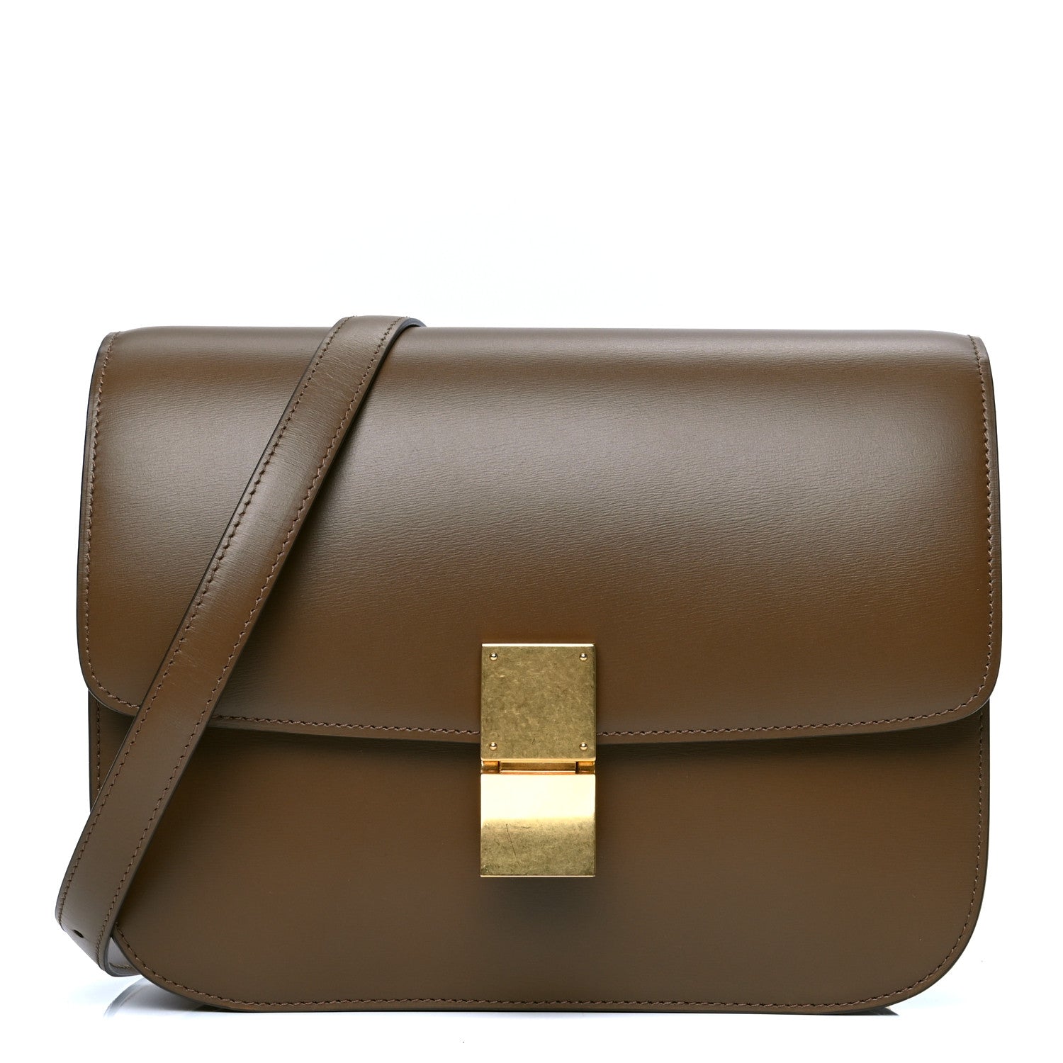 Celine Box Calfskin Medium Classic Box Flap Bag Camel 1 of 5