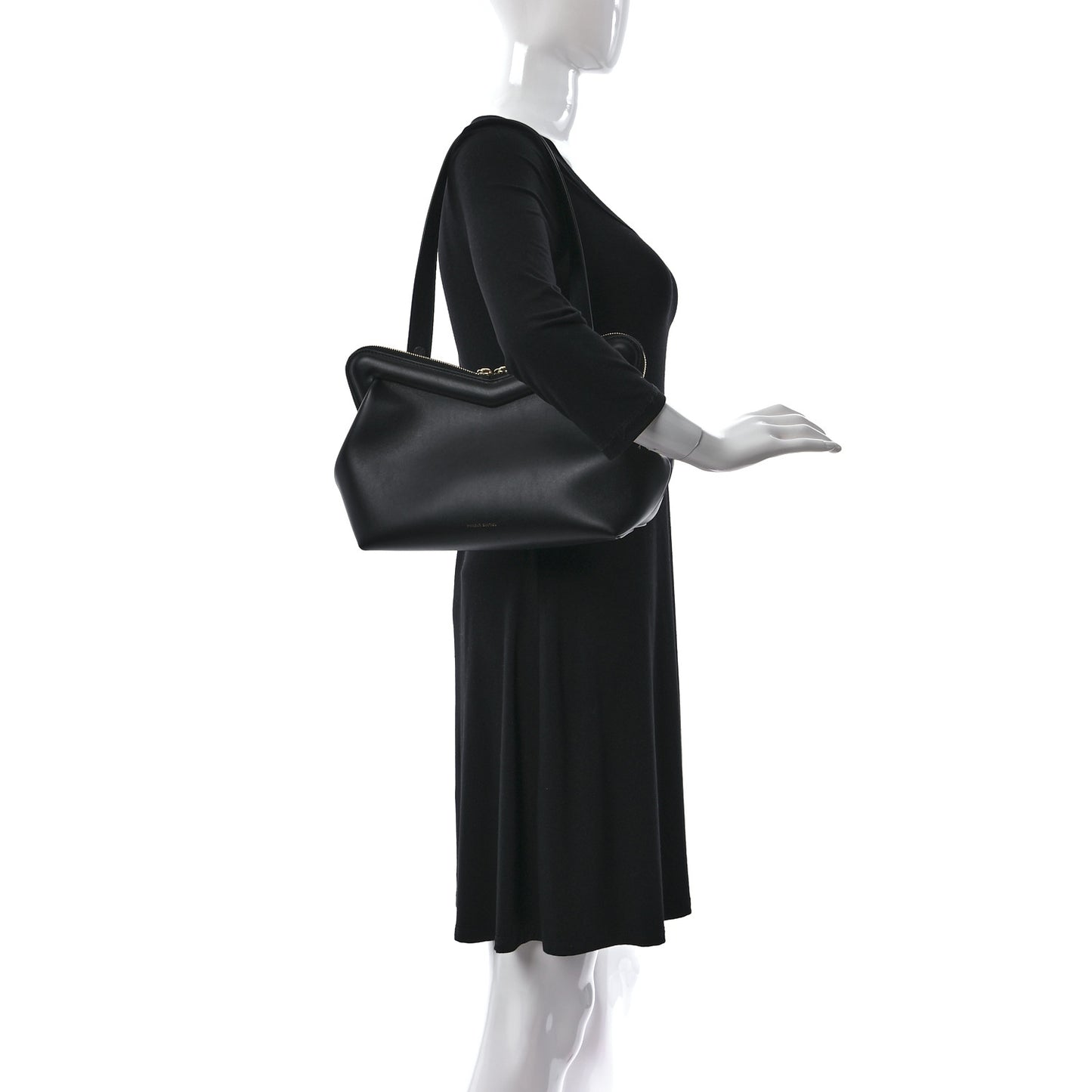 Calfskin M Frame Clutch Black