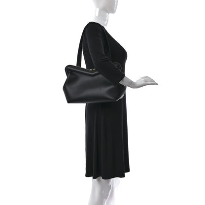 Mansur Gavriel Calfskin M Frame Clutch Black 2 of 9