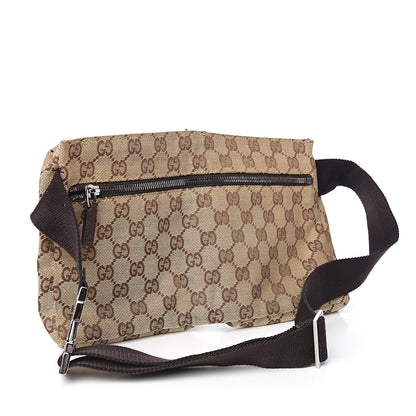 Gucci GG Monogram Double Pocket Belt Bag Dark Brown 2 of 10
