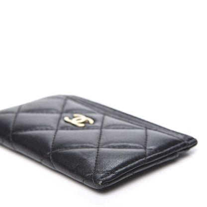 Chanel Lambskin Quilted Card Holder Black 6 of 9