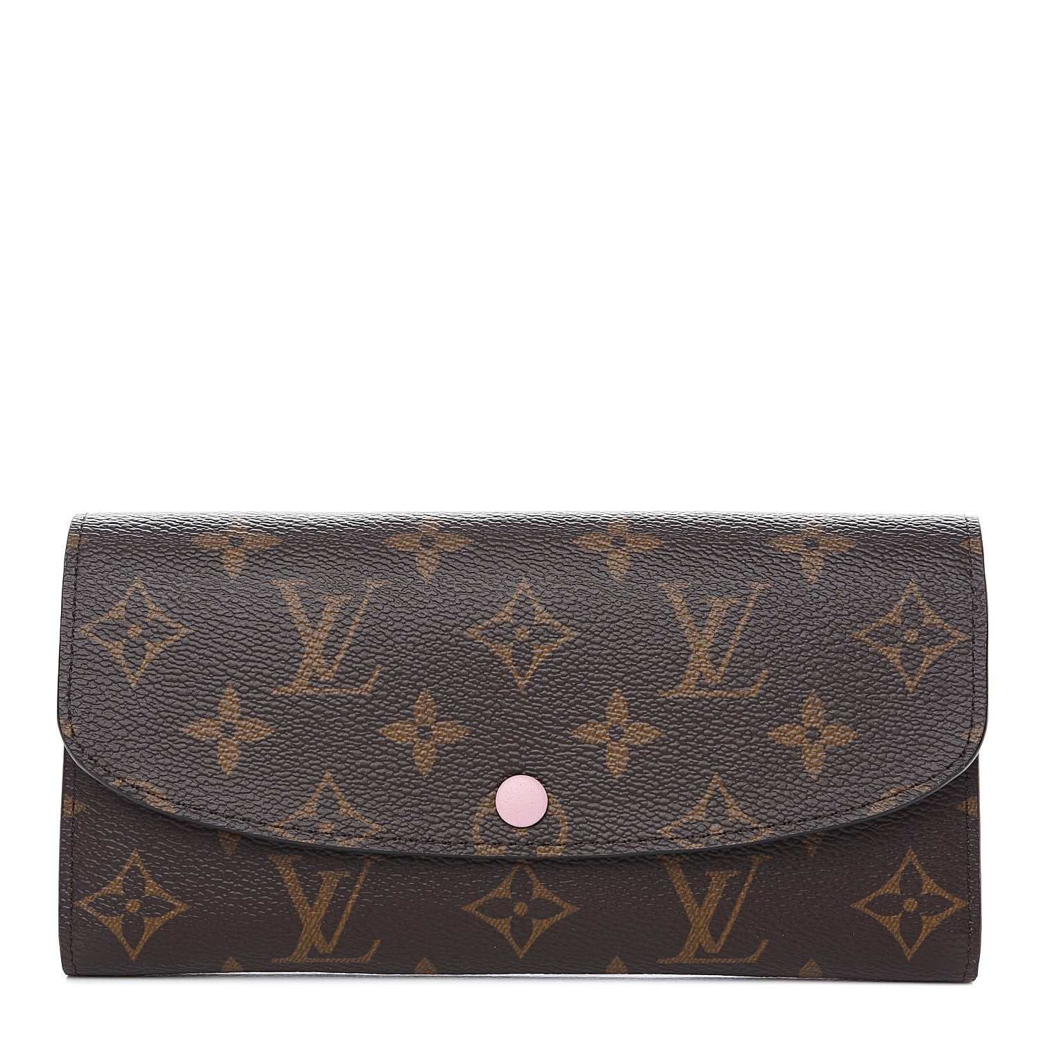 Louis Vuitton Monogram Emilie Wallet Rose Ballerine 1 of 6
