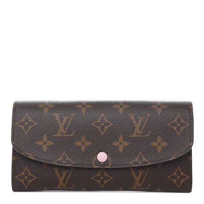 Louis Vuitton Monogram Emilie Wallet Rose Ballerine 1 of 6