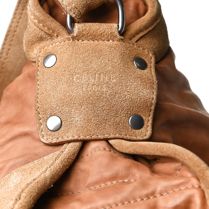 Celine Calfskin Suede Satchel Brown 18 of 18