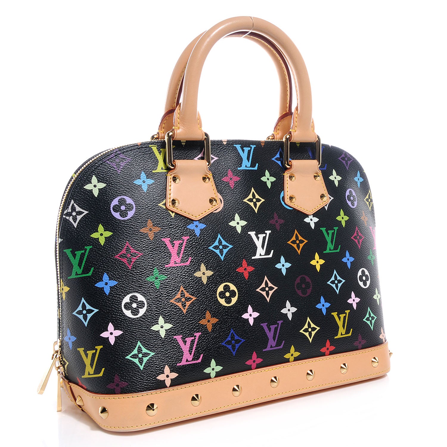 Louis Vuitton Monogram Multicolor Alma Black 3 of 7