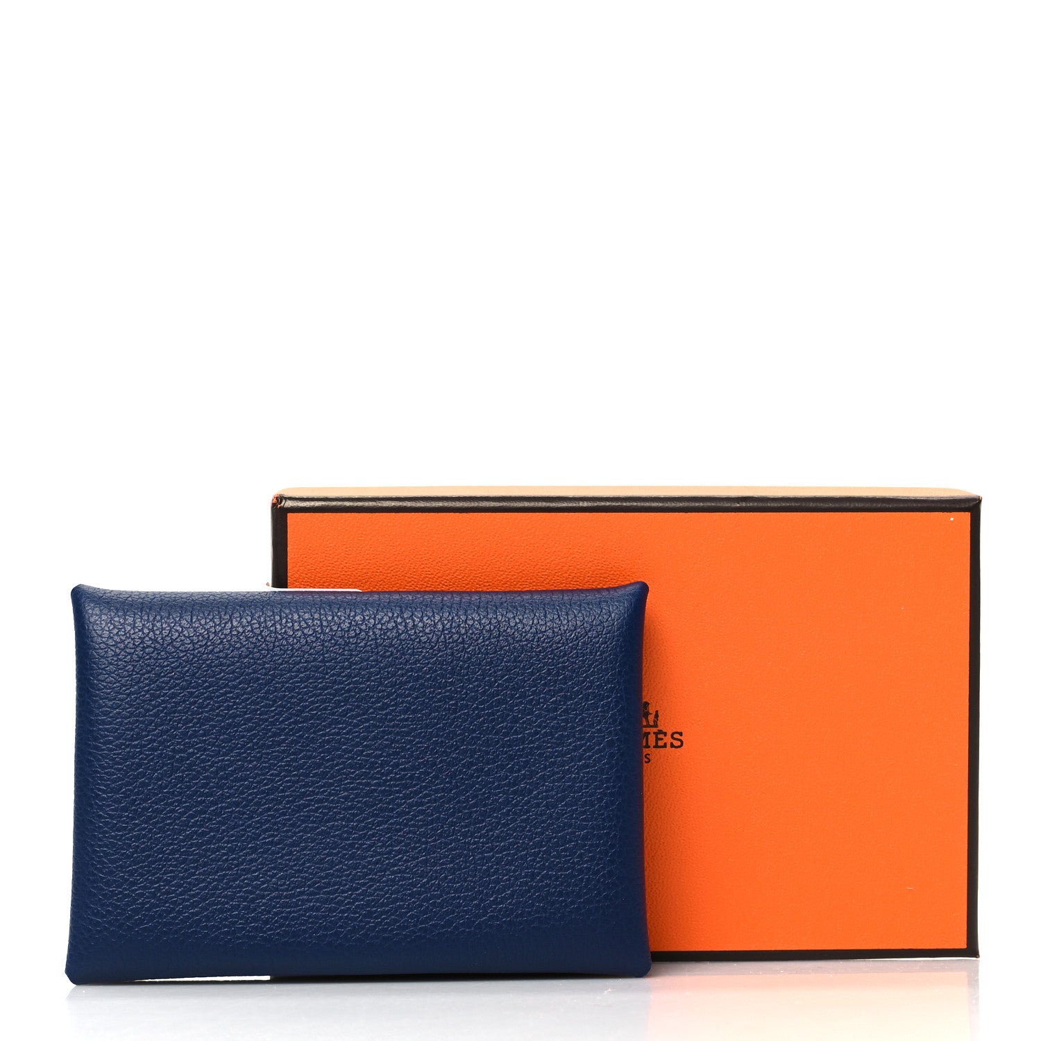 Hermes Evercolor Verso Calvi Card Case Bleu Saphir Bleu France 13 of 13
