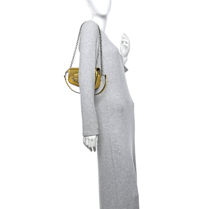 Gucci Metallic Demetra Mini Horsebit 1955 Asymmetric Shoulder Bag Gold 2 of 10