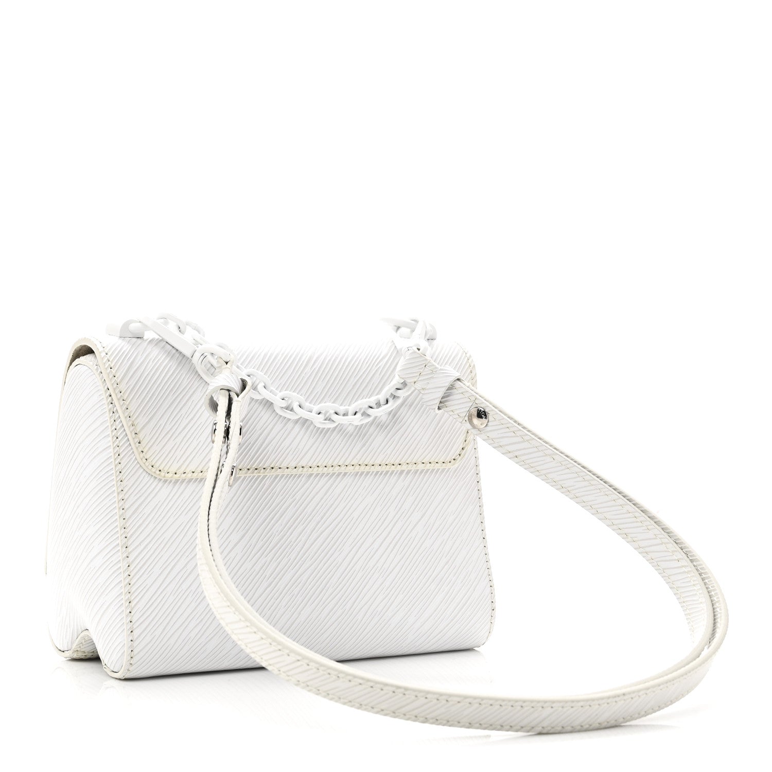 Louis Vuitton Epi Twist Shoulder Bag PM Matte White 4 of 10