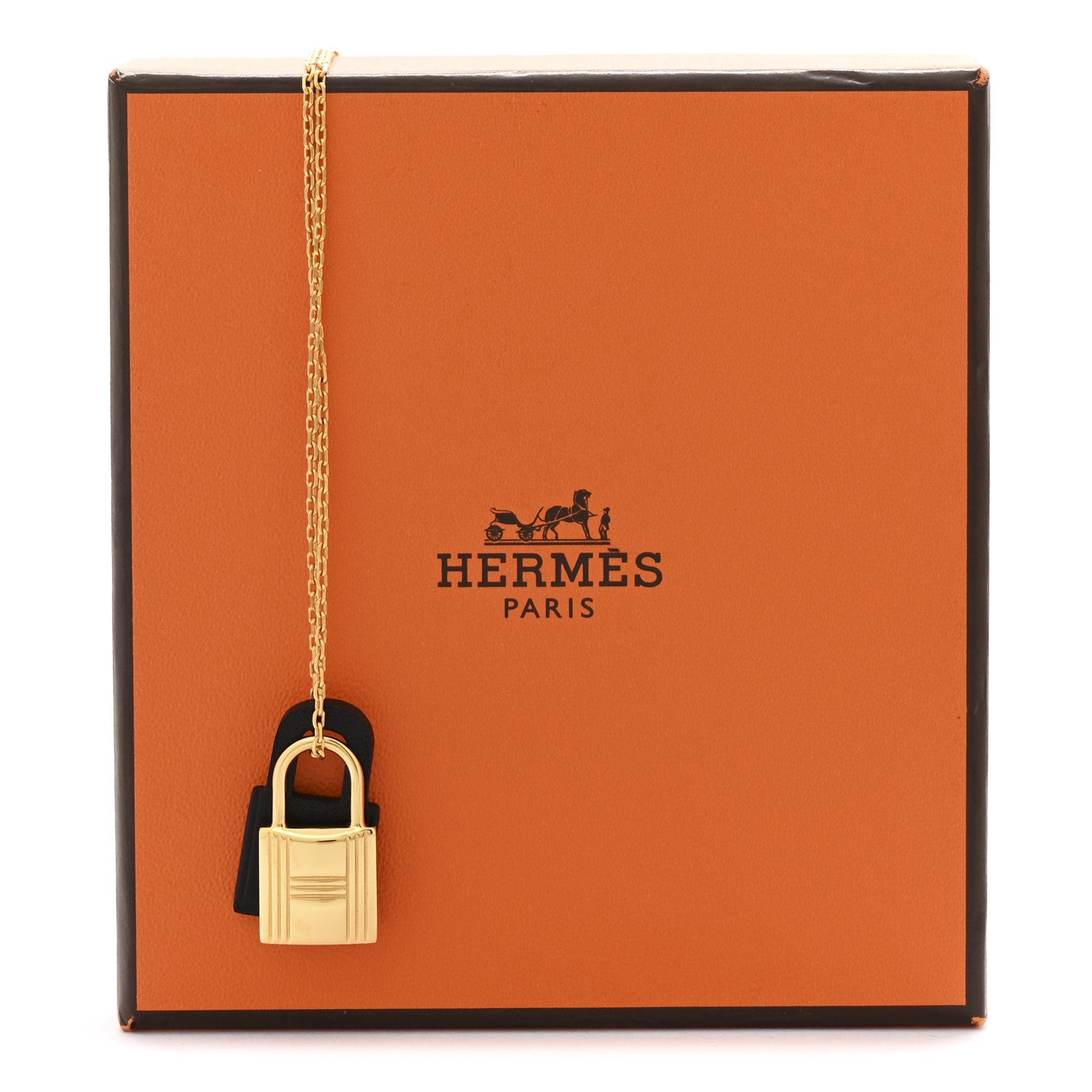 Hermes Swift O'Kelly Pendant Necklace Black 7 of 7