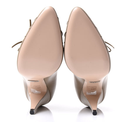 Gucci Nappa Bow High Heel Pumps 37 Brown 5 of 8