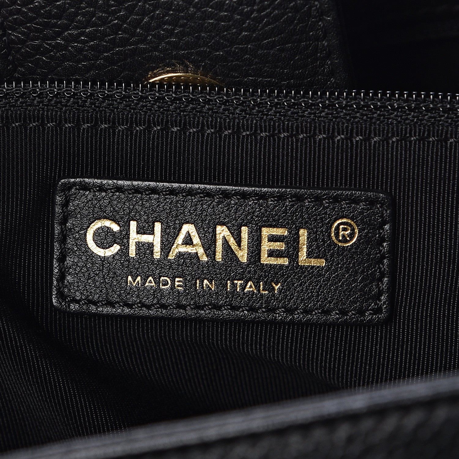 Chanel Calfskin Cerf Executive Shopper Tote Black 7 of 11