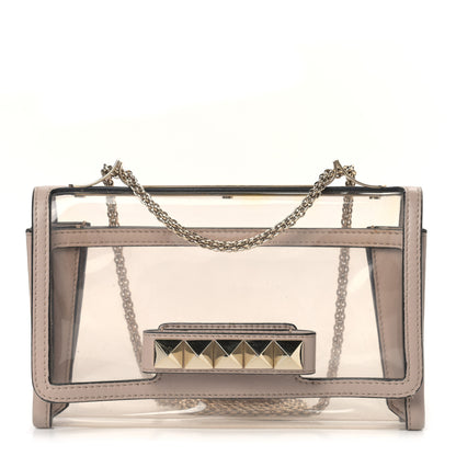Valentino Garavani PVC Nappa Naked Va Va Voom Shoulder Bag Poudre 1 of 13