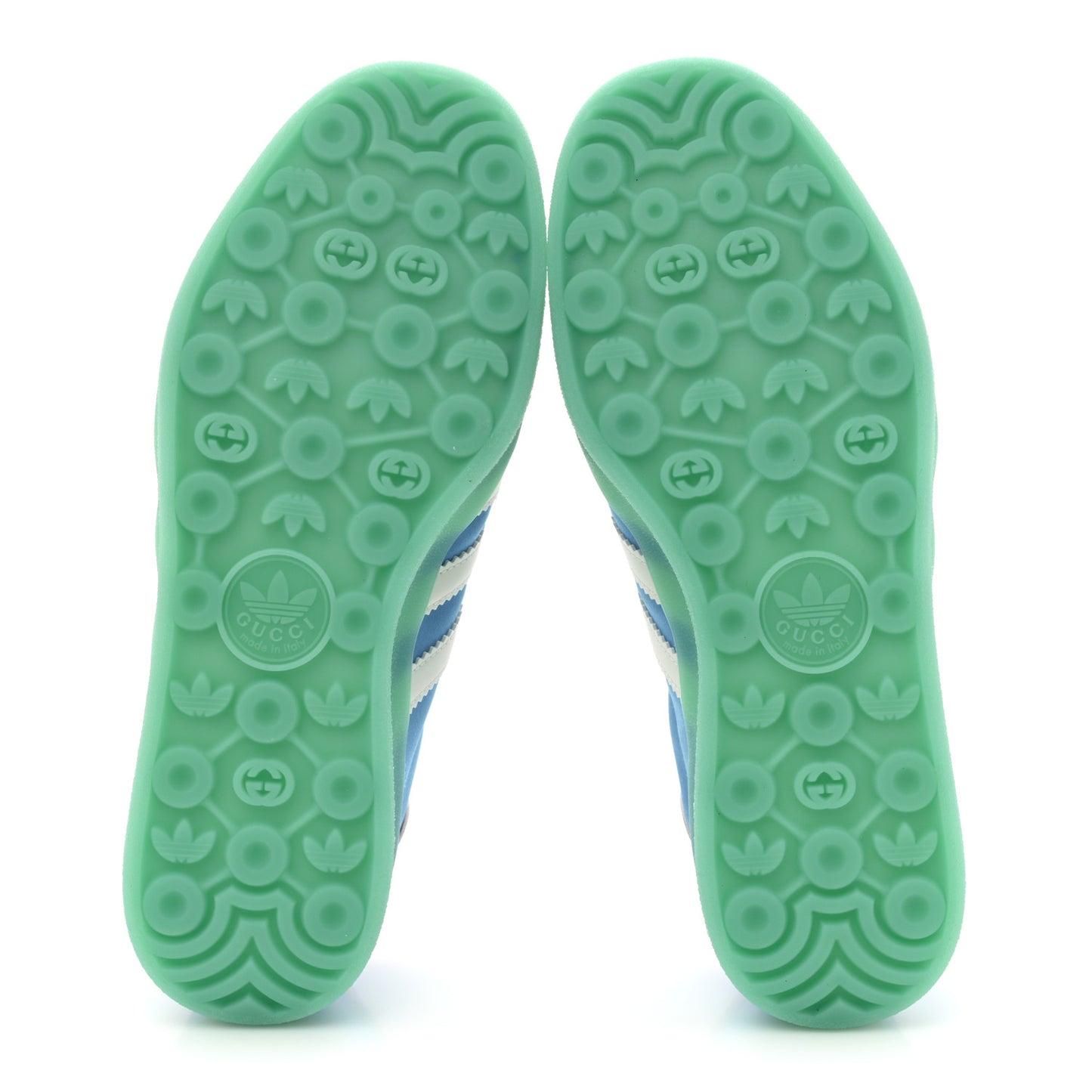 X ADIDAS Silk Duchesse Demetra Rubber Womens Gazelle Sneakers 7.5 Jade Capri Avio Off White