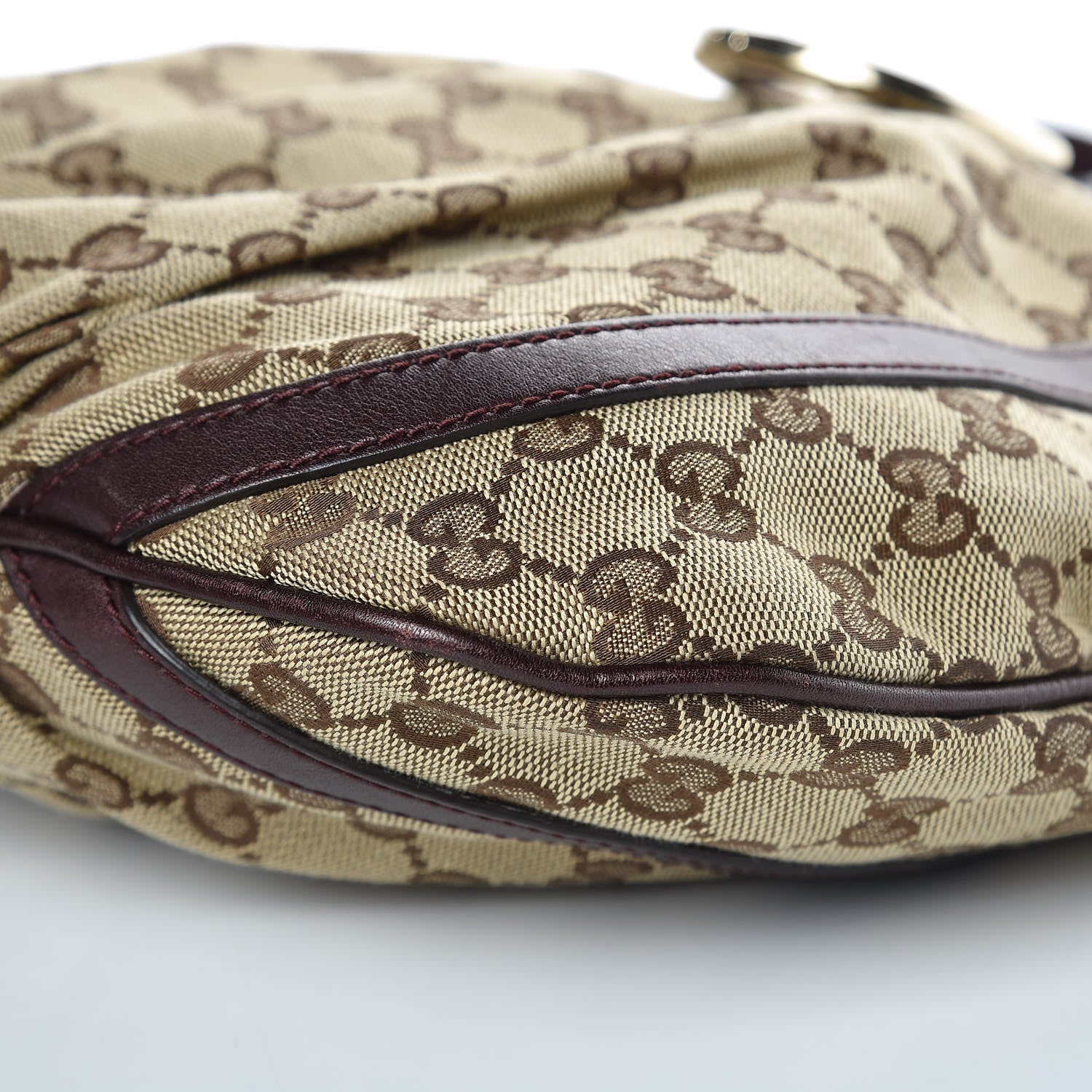 Gucci Crystal Monogram Small D Gold Ring Messenger Purple 9 of 13