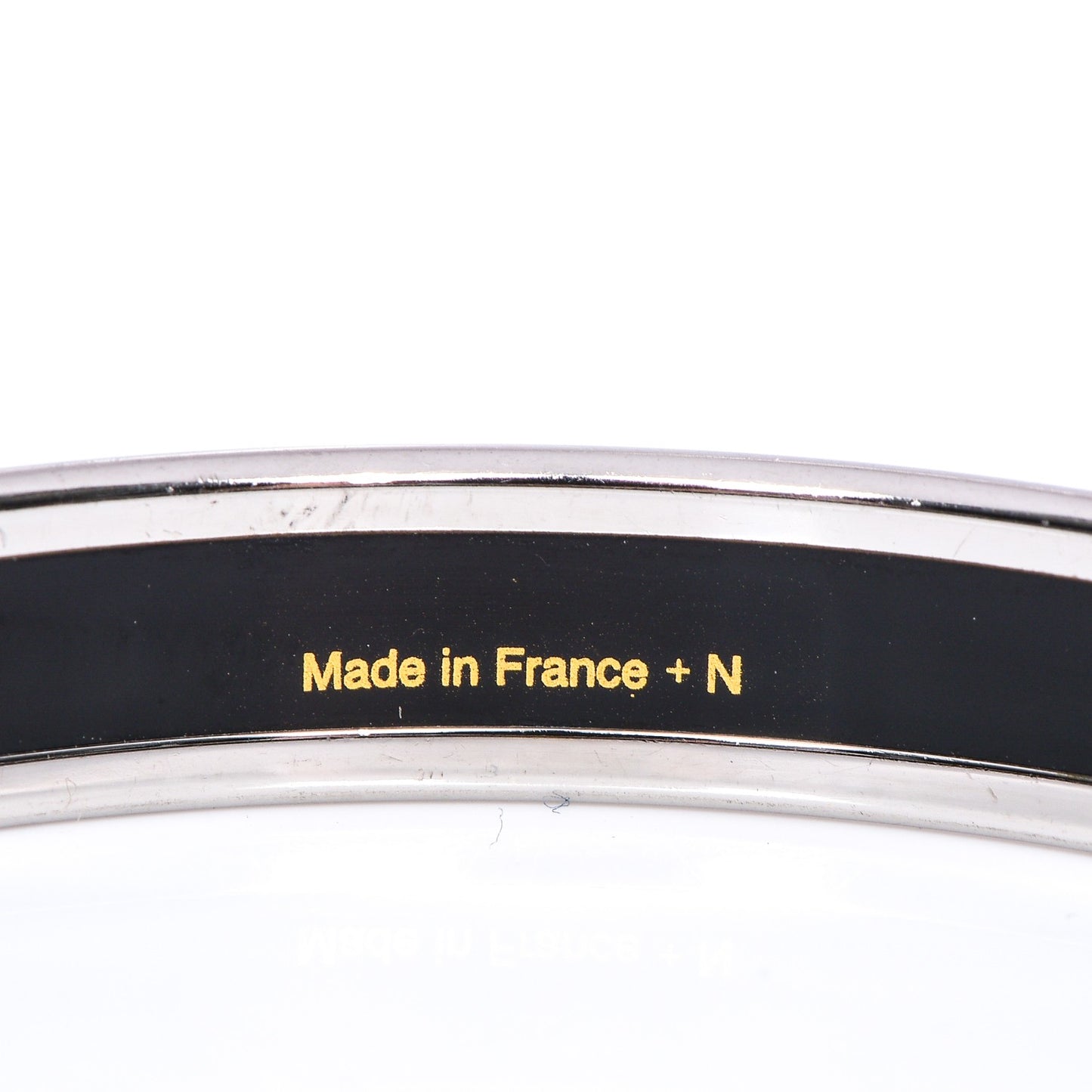 Enamel Printed Narrow Caleche Bracelet 62 Rouge H
