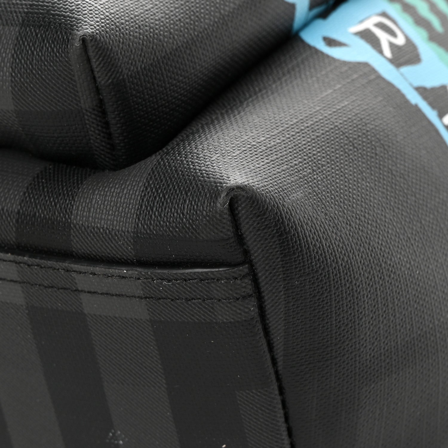 Burberry Canvas London Check Print Abbeydale Backpack Black 13 of 16