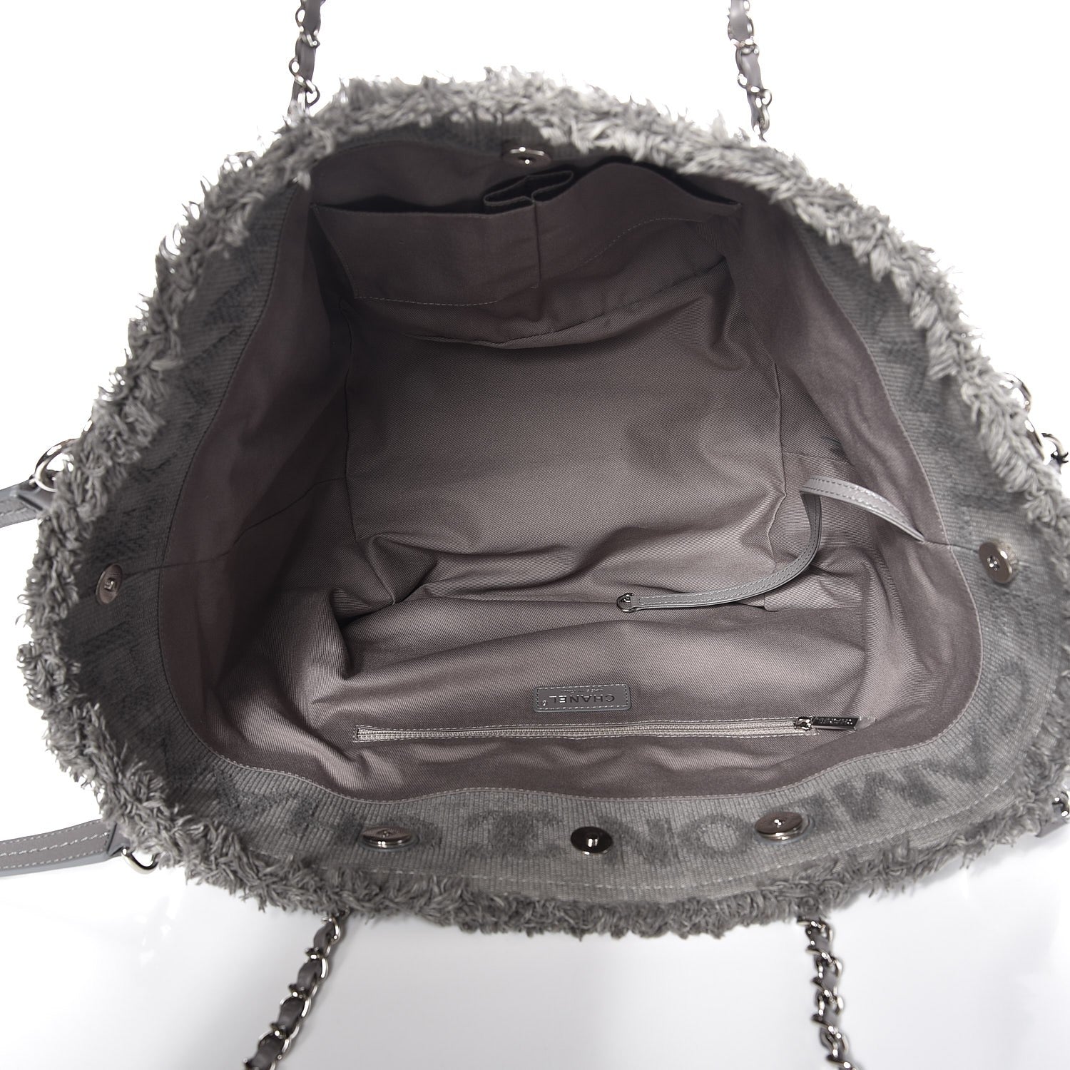Chanel Canvas Small Double Face Tote Gray 5 of 8