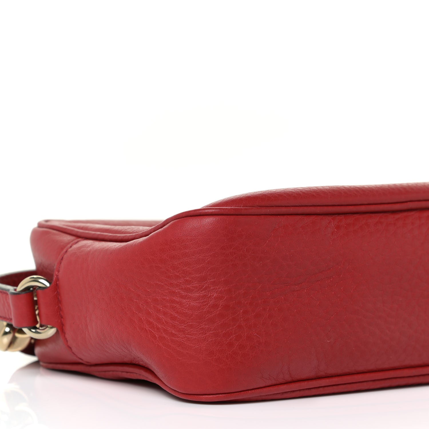 Gucci Pebbled Calfskin Small Soho Disco Bag Tabasco Red 8 of 10
