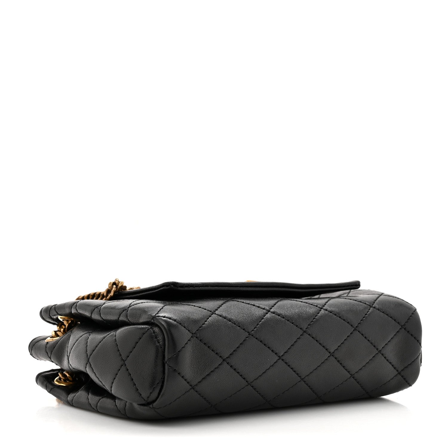 Saint Laurent Lambskin Quilted Monogram Mini Nolita Black 4 of 10