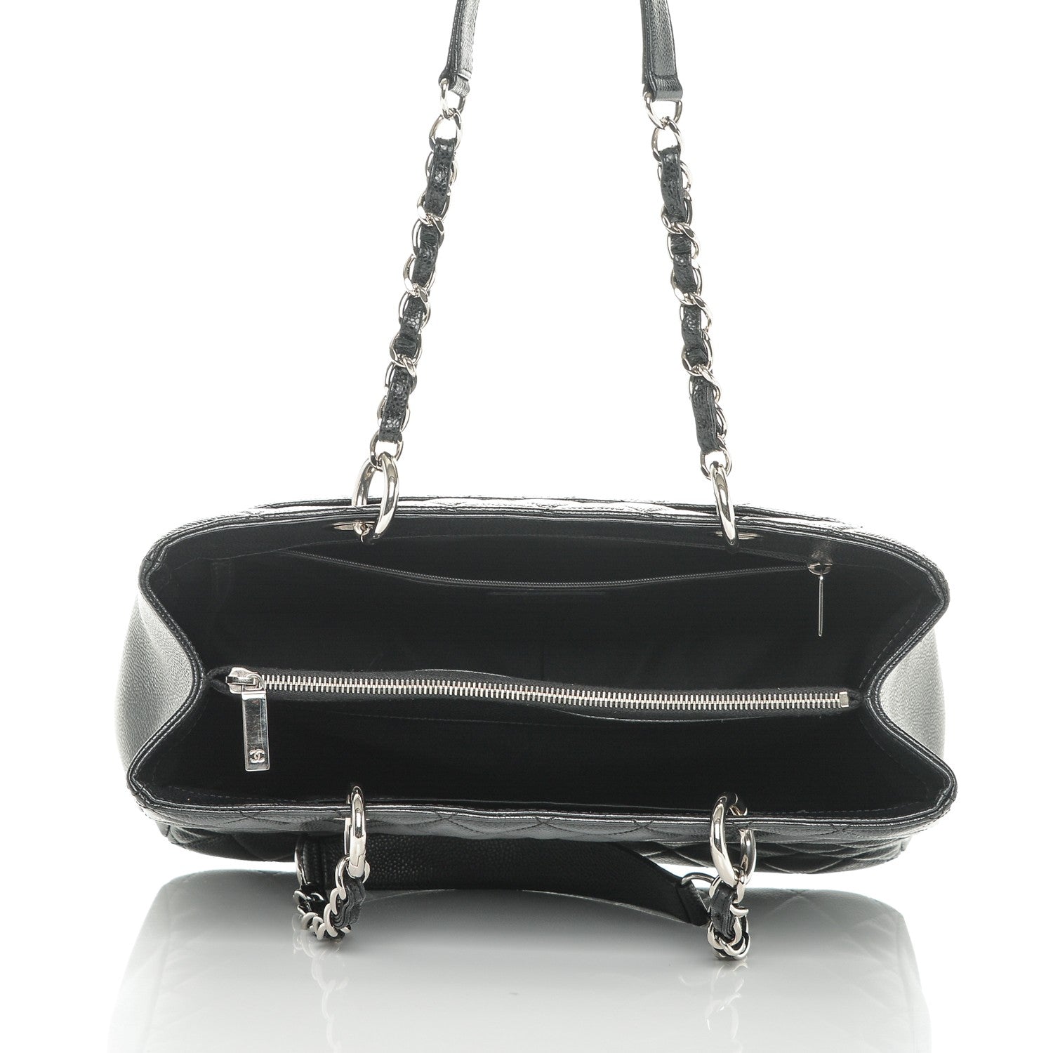 Chanel Caviar Quilted Grand Shopping Tote GST Black 5 of 7