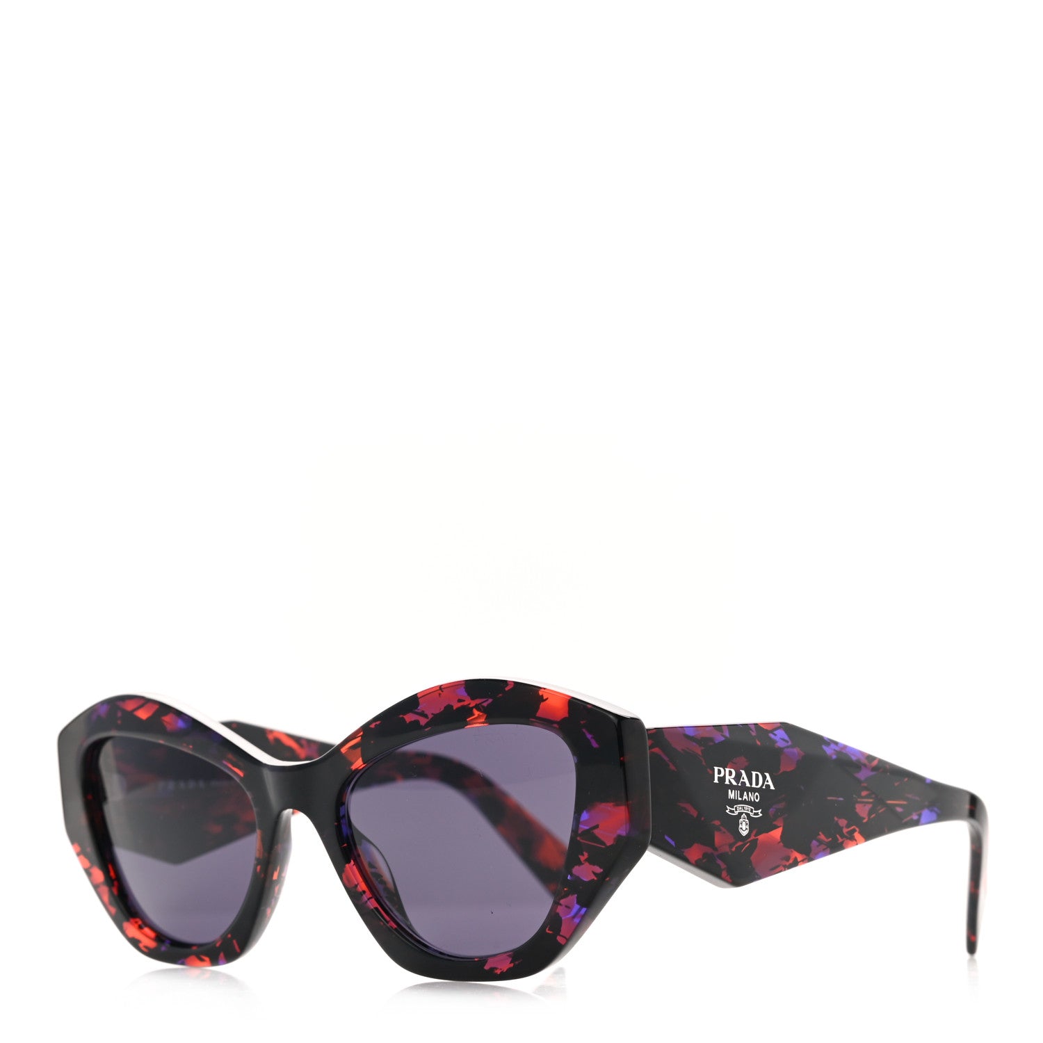 Prada Acetate Symbole Sunglasses SPR 07Y Red 1 of 7