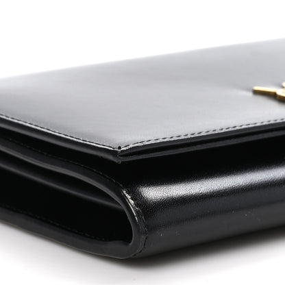 Saint Laurent Glossy Calfskin Monogram Chain Wallet Black 8 of 9