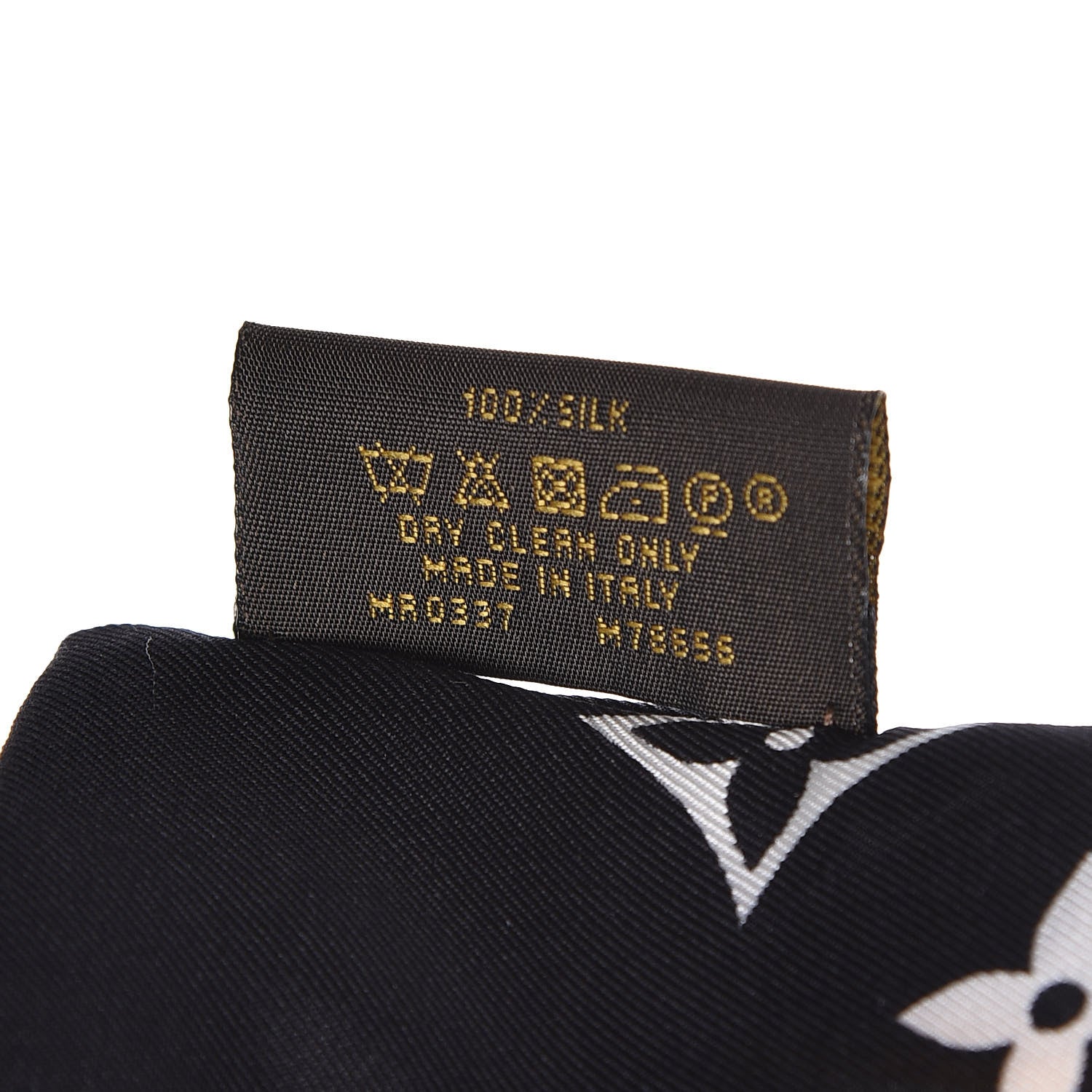 Louis Vuitton Silk Monogram Confidential Bandeau Black 5 of 6