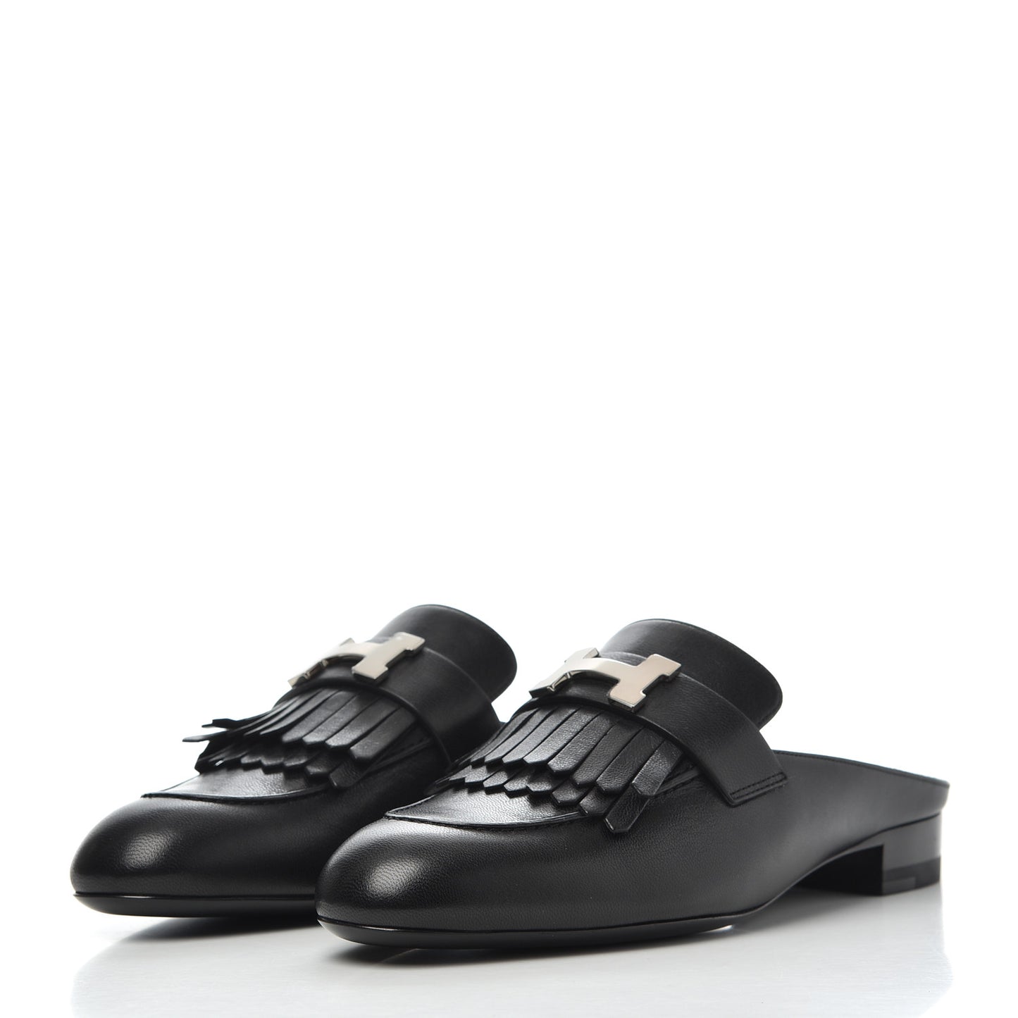Goatskin Rivoli Mules 37.5 Black