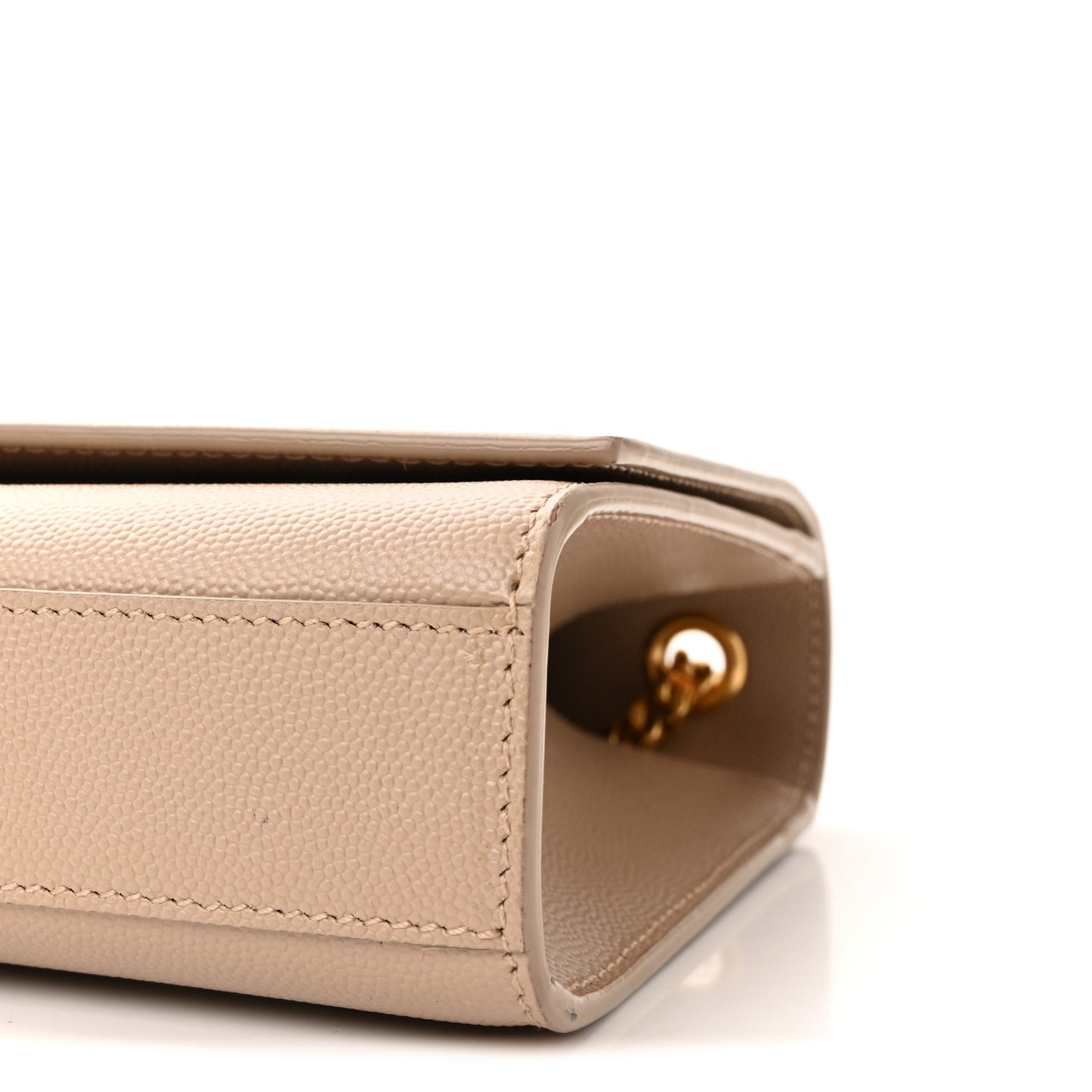 Grain De Poudre Medium Monogram Kate Satchel Dark Beige