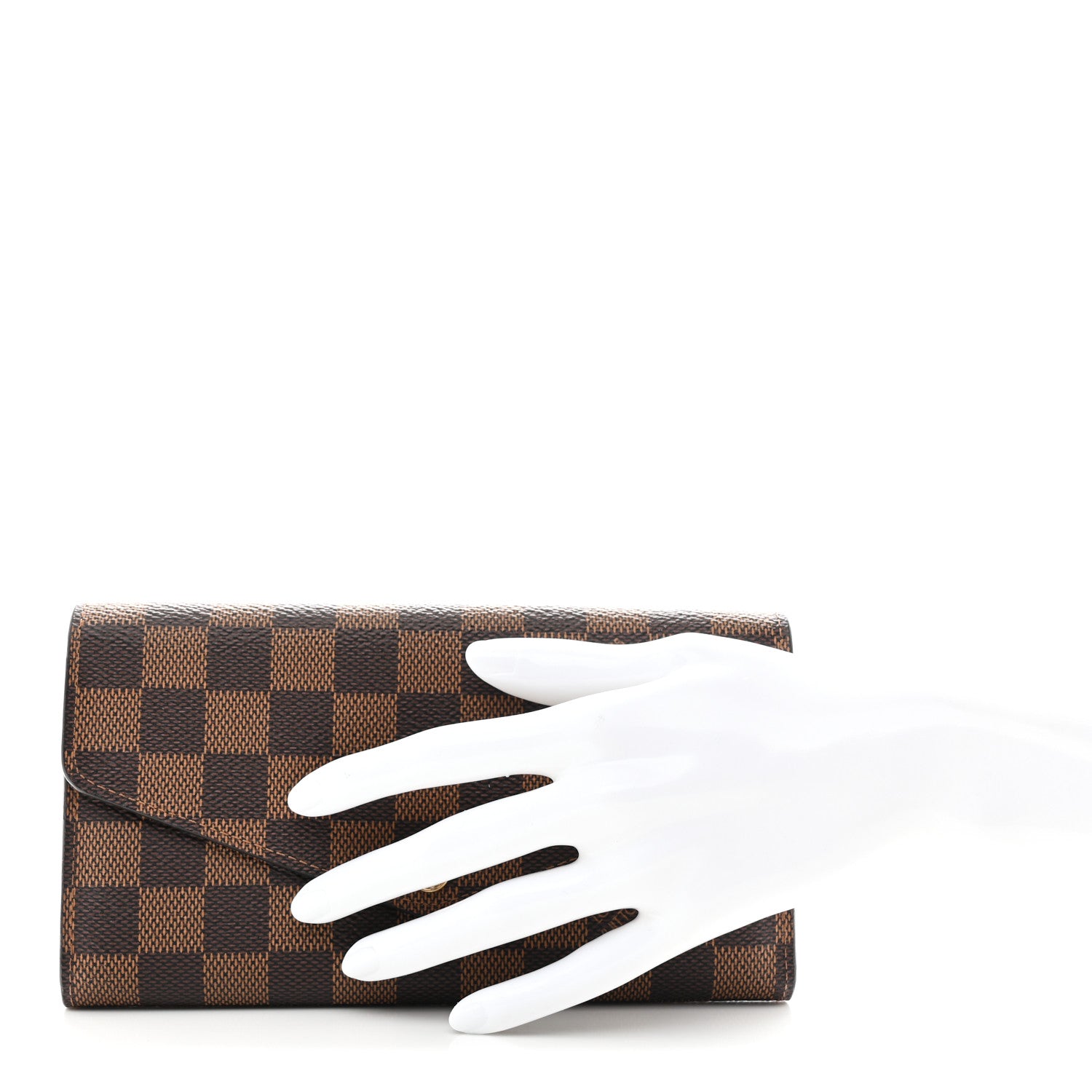 Louis Vuitton Damier Ebene Sarah Wallet NM 2 of 7