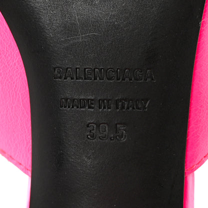 Balenciaga Agneau Arena Cagole 70mm Mules 39.5 Fluo Pink 6 of 12