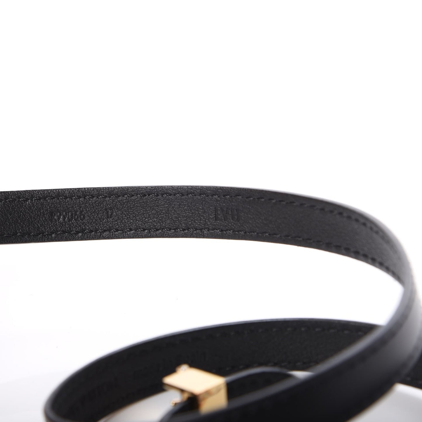 Calfskin Box It Bracelet 17 Black