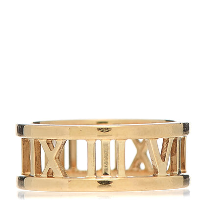 Tiffany 18K Yellow Gold Atlas Open Ring 48 4.5 3 of 4