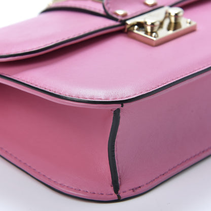 Valentino Garavani Vitello Small Glam Lock Rockstud Flap Rose Violet 5 of 8